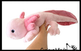 NEW - Axolotl Realistic Earth Safe Cute Large Long Plush Stuffed Animals Body Pillow - Adorable Soft and Cuddly Mini Animal Plushie Plushy