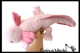 NEW - Axolotl Realistic Earth Safe Cute Large Long Plush Stuffed Animals Body Pillow - Adorable Soft and Cuddly Mini Animal Plushie Plushy