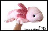 NEW - Axolotl Realistic Earth Safe Cute Large Long Plush Stuffed Animals Body Pillow - Adorable Soft and Cuddly Mini Animal Plushie Plushy