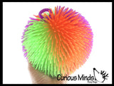 Rainbow Multi-Color Jumbo 7" Puffer Ball - Sensory Therapy Fidget Stress Balls - OT Autism SPD