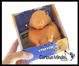 Jumbo Sand Filled Stretchy Smash Animals - Pig, Sloth, Panda, Capybara Lover Sensory Fidget Toy Weighted
