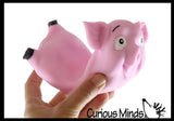 Jumbo Sand Filled Stretchy Smash Animals - Pig, Sloth, Panda, Capybara Lover Sensory Fidget Toy Weighted