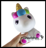 JUMBO Unicorn Squishy Slow Rise Foam Pet Animal Toy -  Scented Sensory, Stress, Fidget Toy