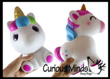 JUMBO Unicorn Squishy Slow Rise Foam Pet Animal Toy -  Scented Sensory, Stress, Fidget Toy