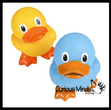 NEW - Jumbo Standing on Feet Rubber Ducks - Rubber Duckies - Cute Novelty Prize Reward Giveaway