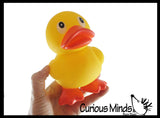 NEW - Jumbo Standing on Feet Rubber Ducks - Rubber Duckies - Cute Novelty Prize Reward Giveaway