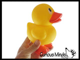 NEW - Jumbo Standing on Feet Rubber Ducks - Rubber Duckies - Cute Novelty Prize Reward Giveaway