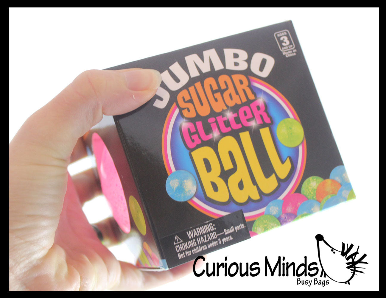 NEW - Jumbo 4.5" Glitter Sugar Ball - Over 2 Pounds - Glittery Shimmer Thick Glue/Gel Stretch Ball -Syrup Molasses   Ultra Squishy and Moldable Slow Rise Relaxing Sensory Fidget Stress Toy
