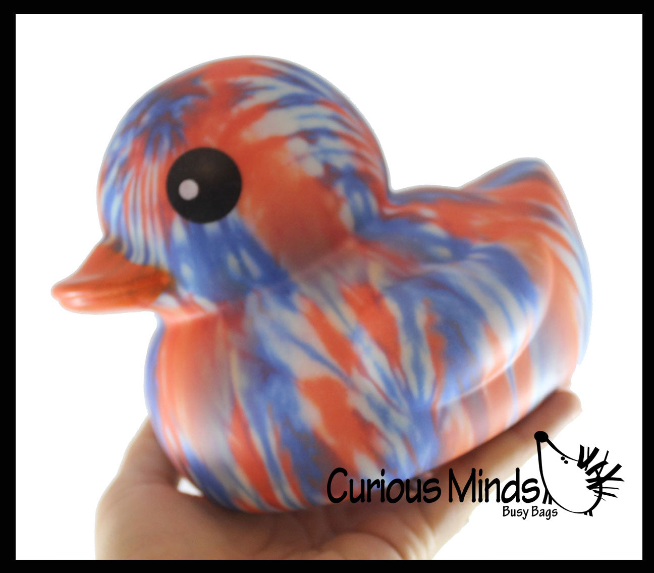 Jumbo Tie Dye Rubber Ducks - Rubber Duckies - Cute Novelty Prize Reward Giveaway