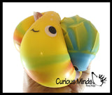 NEW - Fast Food Squishy Squeeze Stress Ball Soft Doh Filling - Like Shaving Cream - Sensory, Fidget Toy Junk Food