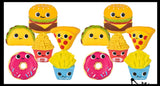 NEW - Fast Food Squishy Squeeze Stress Ball Soft Doh Filling - Like Shaving Cream - Sensory, Fidget Toy Junk Food