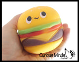 NEW - Fast Food Squishy Squeeze Stress Ball Soft Doh Filling - Like Shaving Cream - Sensory, Fidget Toy Junk Food