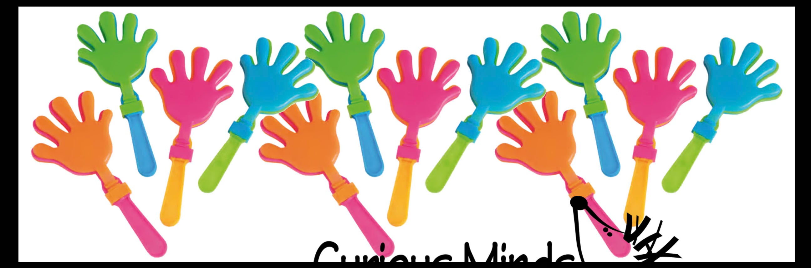NEW - Large Hand Clapper Clacker Noise Maker Clicker Clap Toy - Fun Classic Novelty Music Party Favor Toy