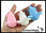 Axolotl Large Mochi - Cute Animal Gummy Mochi Fidget Squishy Animals - Cute Individually Wrapped Toys - Sensory, Stress, Fidget Party Favor Toy
