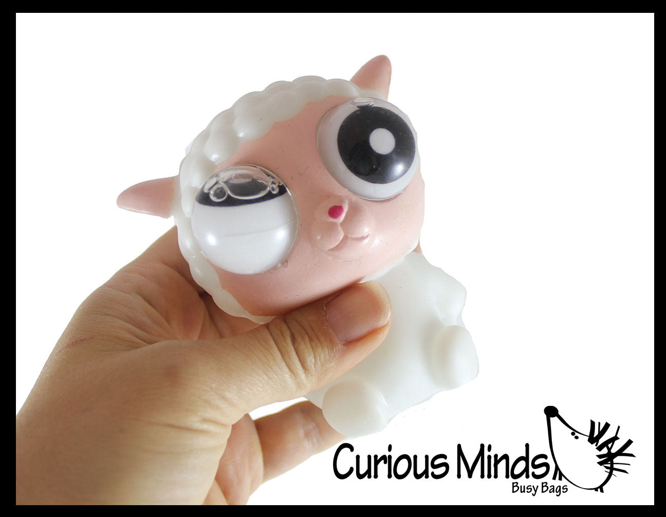 Eye Popping Animals - Cute Squeeze Toy - Fun Fidget - Unique OT Hand Strength, Fine Motor Moving Eyes