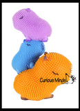 NEW - Capybara Family Set of 3 Puffer Air- Filled Squeeze Stress Balls - Large Rodent  -  Sensory, Stress, Fidget Toy