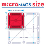 Magna-Tiles® MicroMags - Tiny Travel Sized Magnetic Blocks in Tin