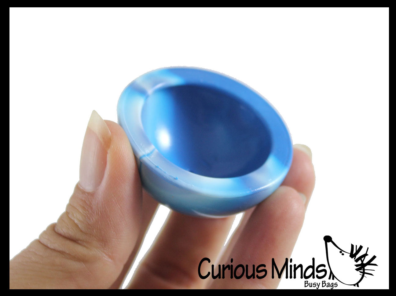 Large 1.75" Marble Dome Poppers - Rubber Pop Up Toy - Pop and Drop - Turn Dome Inside Out & Watch it Fly - Fun Classic Retro Novelty Toy for Birthday Goodie Bags Prizes