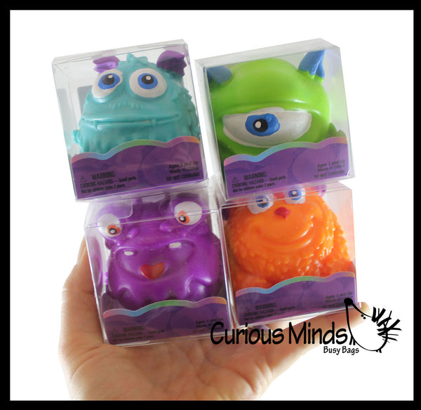 monsters inc bath toys Marshmallow Monsters - Sticky Stress Balls - Ultra Soft Kneadable Fidg