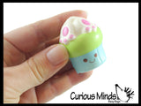 Mini Easter Slow Rise Squishy Foam Toys - Cute Squish Basket and Egg Fillers