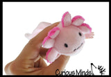 NEW - Tiny Axolotl Realistic Cute Plush Stuffed Animals - Adorable Soft and Cuddly Mini Animal Plushie Plushy
