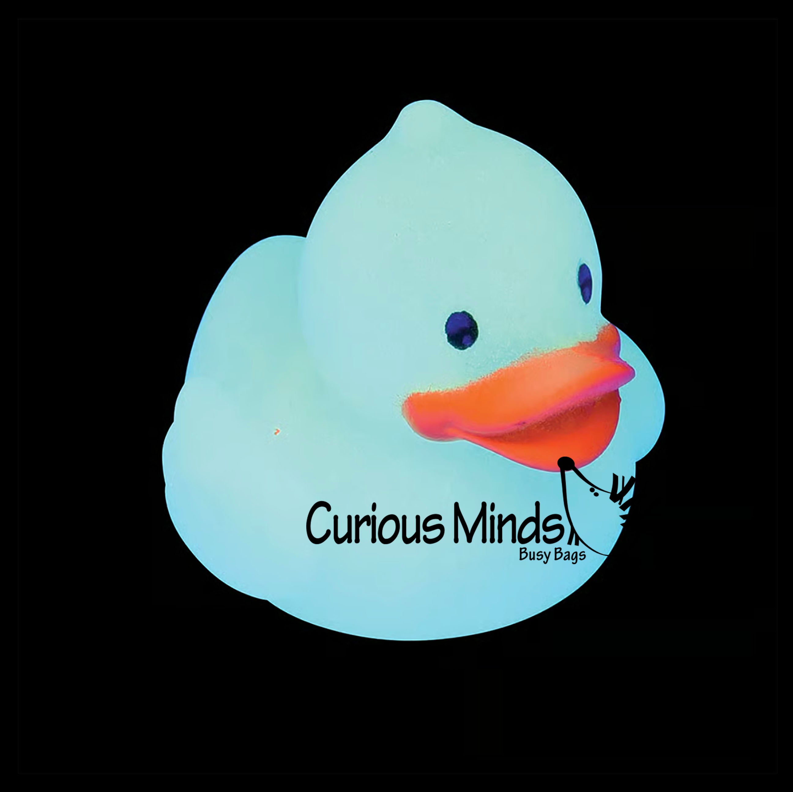 Tiny 1.5" Glow in the Dark Rubber Ducks - Rubber Duckies - Cute Novelty Prize Reward Giveaway