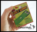 Mini Tabletop Golf Game Set - Indoor Office Table Sport Set Novelty