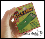 Mini Tabletop Golf Game Set - Indoor Office Table Sport Set Novelty