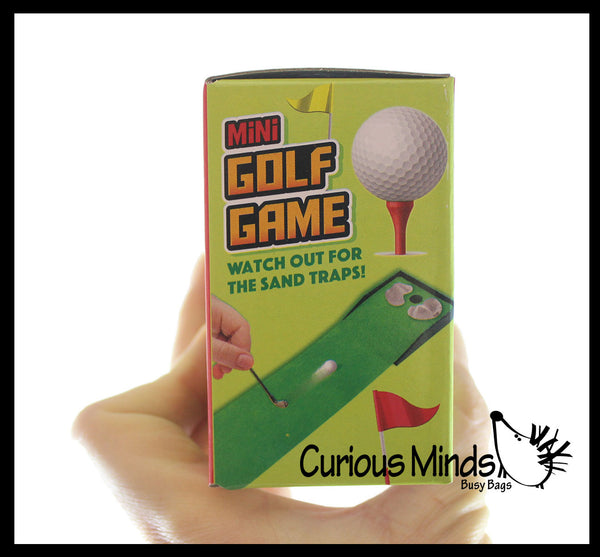 Mini Tabletop Golf Game Set - Indoor Office Table Sport Set