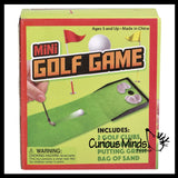 Mini Tabletop Golf Game Set - Indoor Office Table Sport Set Novelty
