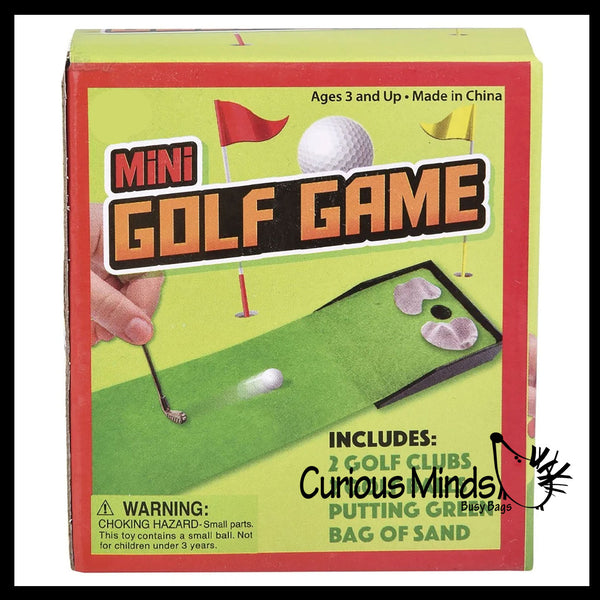 Mini Tabletop Golf Game Set - Indoor Office Table Sport Set
