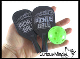 Mini Tabletop Pickleball Game Set - Net, Paddles and Ball - Indoor Office Table Sport Set Novelty