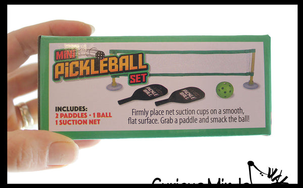 Mini Tabletop Pickleball Game Set - Net, Paddles and Ball - Indoor