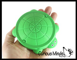 Tiny Mini Sized Turtle Sandbox - Mini Container with Lid - Cute Storage
