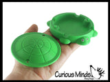 Tiny Mini Sized Turtle Sandbox - Mini Container with Lid - Cute Storage
