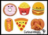 NEW - Fast Food Junk Mochi Squishy - Kawaii -  Cute Individually Wrapped Toys - Sensory, Stress, Fidget Party Favor Toy