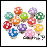 Cute Mushroom Mochi Squishy - Kawaii -  Cute Individually Wrapped Toys - Sensory, Stress, Fidget Party Favor Toy