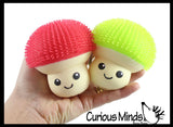 NEW - Puffer Mushroom Ball -  Fungus Indoor Soft Hairy Air-Filled Sensory Ball