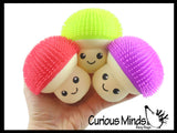 NEW - Puffer Mushroom Ball -  Fungus Indoor Soft Hairy Air-Filled Sensory Ball