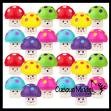 Adorable Soft Mushroom Toppers - Cute School Supply Gift - Desk Pet - Collectible Figurine