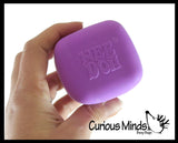 NeeDoh Glow Nice Cube Ice Sugar Ball - Glows in the Dark - Thick Glue/Gel Stretch Ball - Ultra Squishy and Moldable Slow Rise Relaxing Sensory Fidget Stress Toy Nee doh
