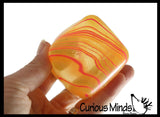 NeeDoh Swirl Nice Cube Ice Sugar Ball - Thick Glue/Gel Stretch Ball - Ultra Squishy and Moldable Slow Rise Relaxing Sensory Fidget Stress Toy Nee doh