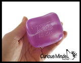 NeeDoh Nice Cube Ice Sugar Ball - Thick Glue/Gel Stretch Ball - Ultra Squishy and Moldable Slow Rise Relaxing Sensory Fidget Stress Toy Nee doh