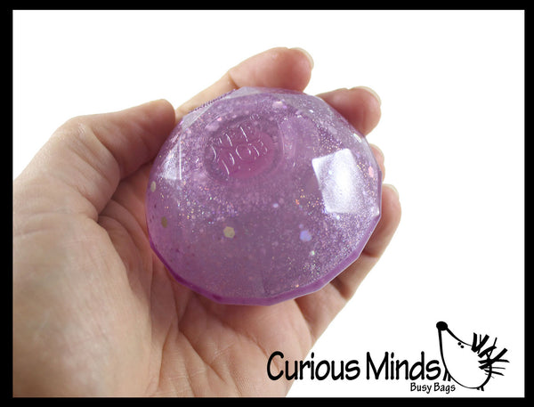 Needoh Jewel Stress Ball - Sparkling Gem Squishy Nee Doh | Curious