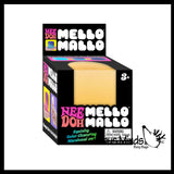 NEW - NeeDoh Mello Mallo Soft Doh Filled Stretch Ball - Ultra Squishy and Moldable Relaxing Sensory Fidget Stress Toy Nee Doh Color Change UV Sensitive