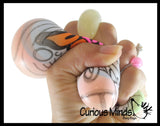 NeeDoh Press-Doh Blank Black and White Color Changing Soft Doh Filled Stretch Ball - Ultra Squishy and Moldable Relaxing Sensory Fidget Stress Toy Nee Doh