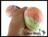 NeeDoh Press-Doh Blank Black and White Color Changing Soft Doh Filled Stretch Ball - Ultra Squishy and Moldable Relaxing Sensory Fidget Stress Toy Nee Doh