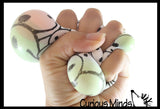 NeeDoh Press-Doh Blank Black and White Color Changing Soft Doh Filled Stretch Ball - Ultra Squishy and Moldable Relaxing Sensory Fidget Stress Toy Nee Doh