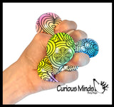NeeDoh Press-Doh Blank Black and White Color Changing Soft Doh Filled Stretch Ball - Ultra Squishy and Moldable Relaxing Sensory Fidget Stress Toy Nee Doh