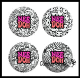 NeeDoh Press-Doh Blank Black and White Color Changing Soft Doh Filled Stretch Ball - Ultra Squishy and Moldable Relaxing Sensory Fidget Stress Toy Nee Doh